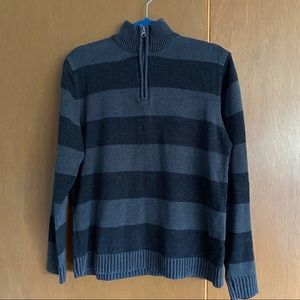 Vintage XG Half Zip Striped Sweater Men’s L